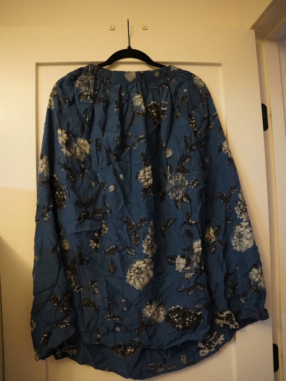 Blue Floral maxi skirt